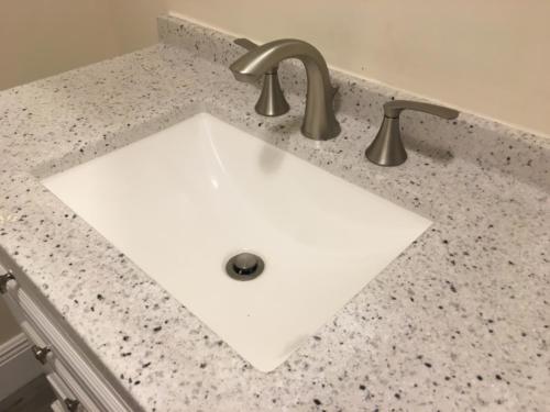sink replacement and bathroom remodeling